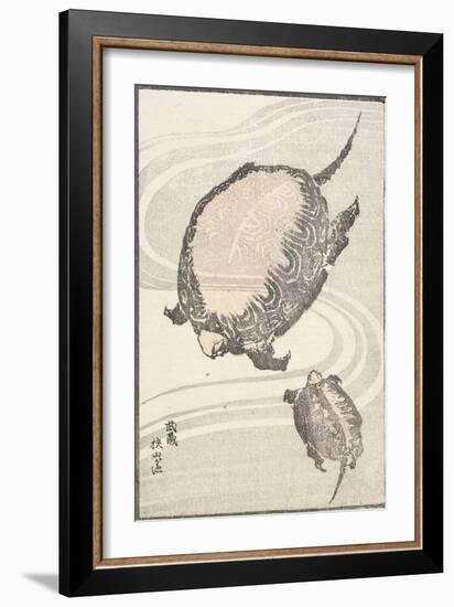 Sayama-Ga-Ike Pond in Musashi Province, 1817-Katsushika Hokusai-Framed Giclee Print