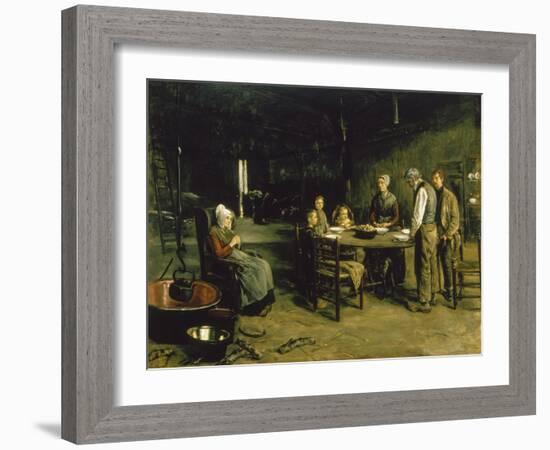 Saying Grace, 1875-1877-Max Liebermann-Framed Giclee Print