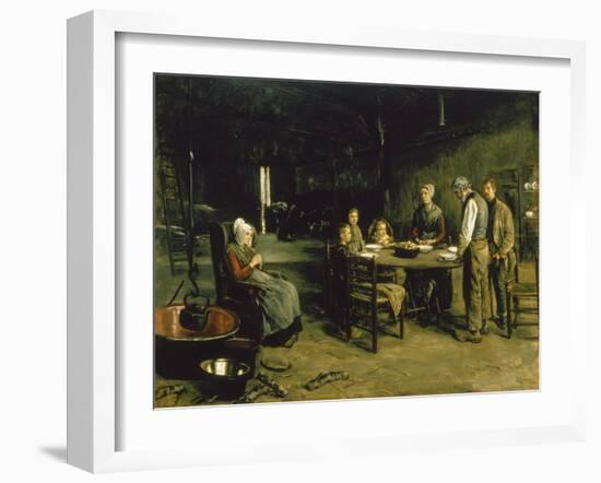 Saying Grace, 1875-1877-Max Liebermann-Framed Giclee Print