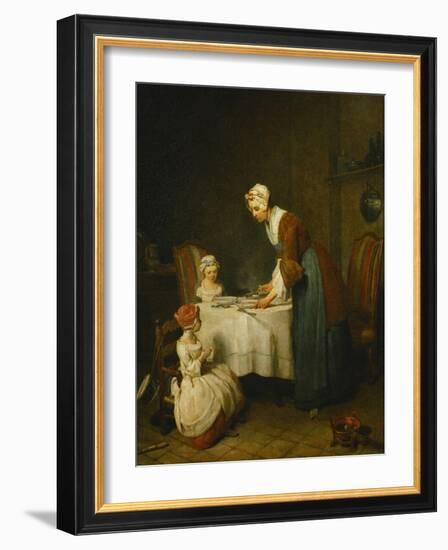 Saying Grace, (La Benedicite), Salon of 1740-Jean-Baptiste Simeon Chardin-Framed Giclee Print