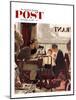 "Saying Grace" Saturday Evening Post Cover, November 24,1951-Norman Rockwell-Mounted Giclee Print