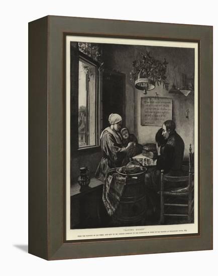 Saying Grace-Jan Havicksz Steen-Framed Premier Image Canvas