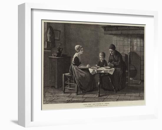 Saying Grace-Albert Neuhuys-Framed Giclee Print