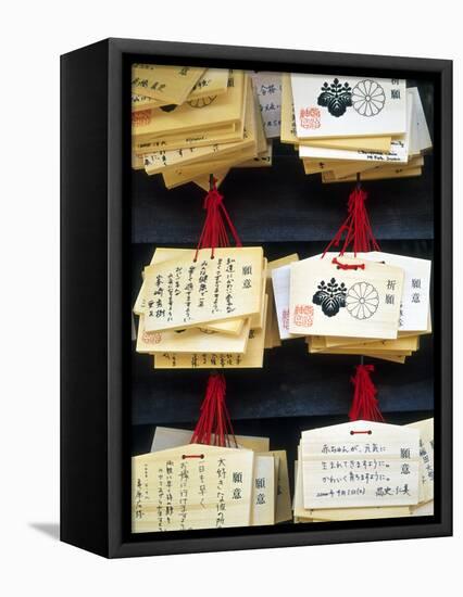 Sayings at Heian Jingu, Shinto Shrine, Kyoto, Japan-Nancy & Steve Ross-Framed Premier Image Canvas