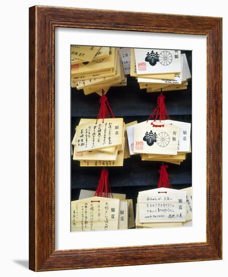 Sayings at Heian Jingu, Shinto Shrine, Kyoto, Japan-Nancy & Steve Ross-Framed Photographic Print