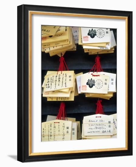 Sayings at Heian Jingu, Shinto Shrine, Kyoto, Japan-Nancy & Steve Ross-Framed Photographic Print