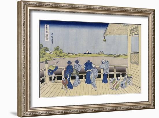 Sazai Hall of Five-Hundred-Rakan Temple-Katsushika Hokusai-Framed Giclee Print