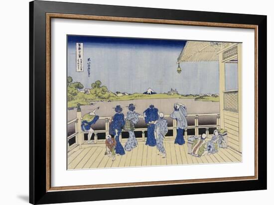 Sazai Hall of Five-Hundred-Rakan Temple-Katsushika Hokusai-Framed Giclee Print