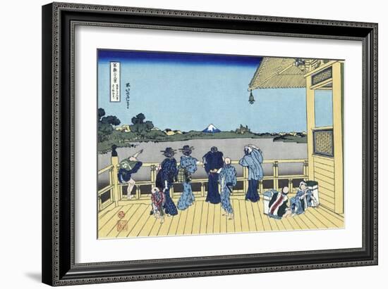 Sazai Hall of the Five Hundred Rakan Temple-Katsushika Hokusai-Framed Giclee Print