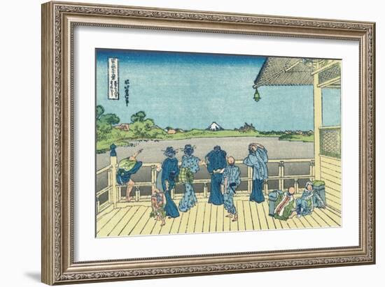 Sazai Hall of the Five-Hundred-Rakan Temple-Katsushika Hokusai-Framed Giclee Print