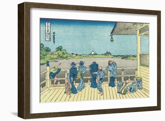 Sazai Hall of the Five-Hundred-Rakan Temple-Katsushika Hokusai-Framed Giclee Print