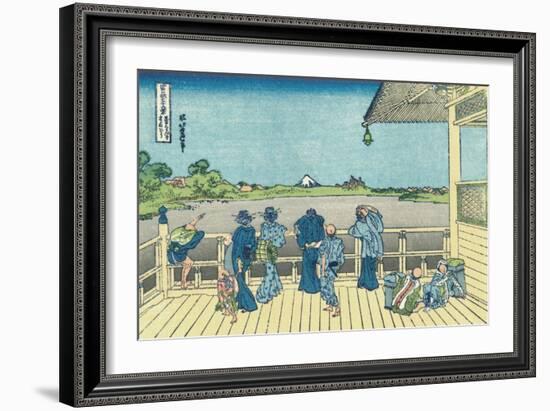 Sazai Hall of the Five-Hundred-Rakan Temple-Katsushika Hokusai-Framed Giclee Print