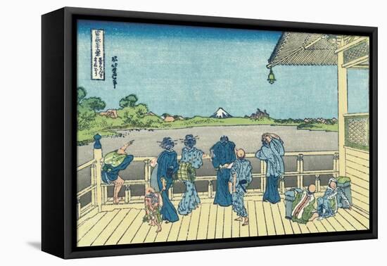 Sazai Hall of the Five-Hundred-Rakan Temple-Katsushika Hokusai-Framed Premier Image Canvas