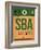 SBA Santa Barbara Luggage Tag I-NaxArt-Framed Art Print