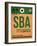 SBA Santa Barbara Luggage Tag I-NaxArt-Framed Art Print