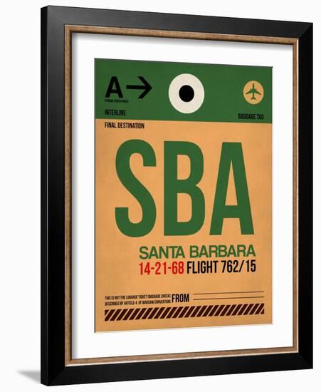 SBA Santa Barbara Luggage Tag I-NaxArt-Framed Art Print