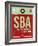 SBA Santa Barbara Luggage Tag II-NaxArt-Framed Art Print