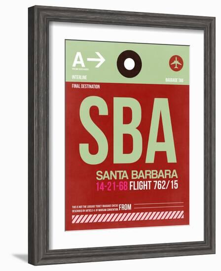 SBA Santa Barbara Luggage Tag II-NaxArt-Framed Art Print