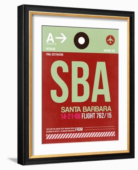 SBA Santa Barbara Luggage Tag II-NaxArt-Framed Art Print