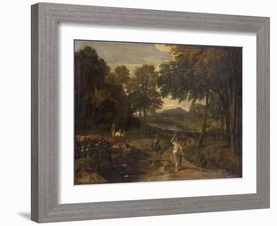 Sc? pastorale-Jean-François Millet-Framed Giclee Print