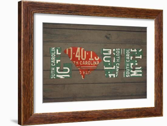 SC State Love-Design Turnpike-Framed Giclee Print