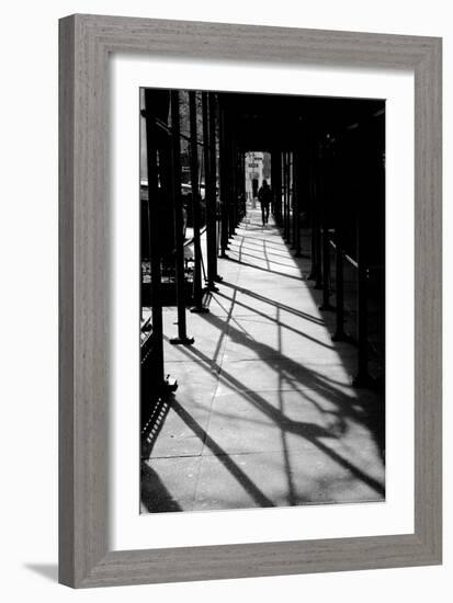 Scaffolding Shadows NYC-null-Framed Photo