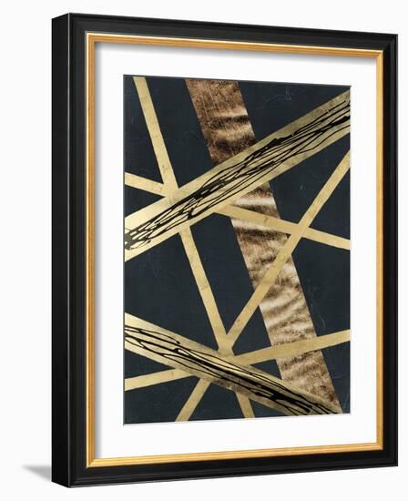 Scaffolds II in Gold-Vanna Lam-Framed Art Print