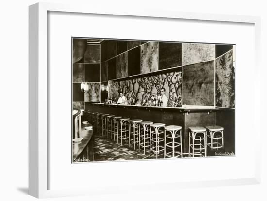 Scala Bar Cocktail Lounge-null-Framed Art Print