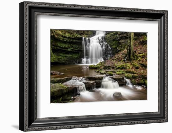 Scaleber Force Waterfall, Yorkshire Dales, Yorkshire, England, United Kingdom, Europe-Bill Ward-Framed Photographic Print