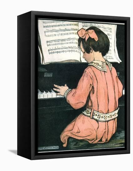 Scales, 1907-Jessie Willcox-Smith-Framed Premier Image Canvas