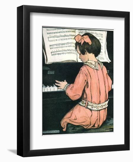 Scales, 1907-Jessie Willcox-Smith-Framed Giclee Print