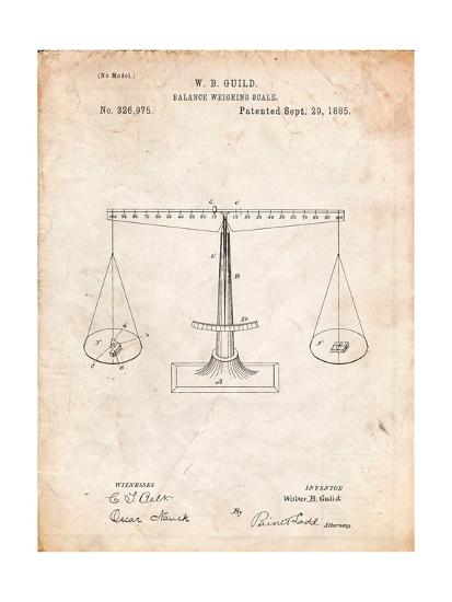 scales patent art print by cole borders art com