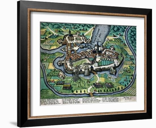 Scaling of Walls of Geneva, Switzerland, by Armies of Duke of Savoy-null-Framed Giclee Print