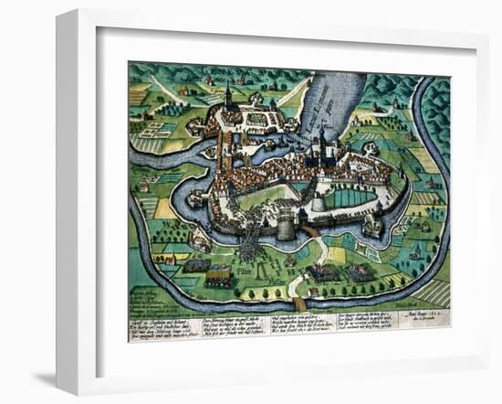 Scaling of Walls of Geneva, Switzerland, by Armies of Duke of Savoy-null-Framed Giclee Print