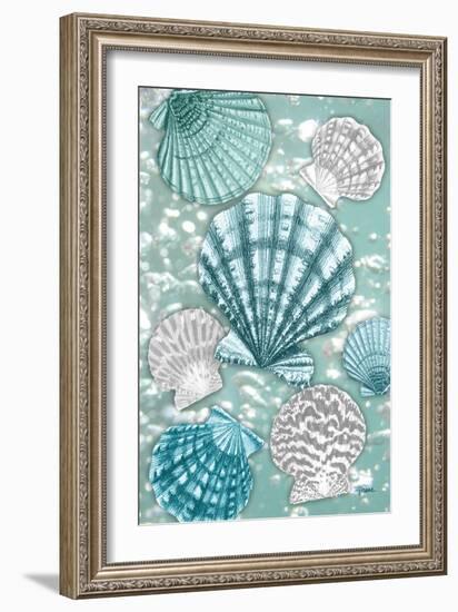 Scallop Bubbles-Diane Stimson-Framed Art Print