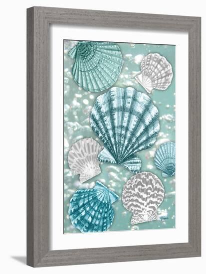 Scallop Bubbles-Diane Stimson-Framed Art Print