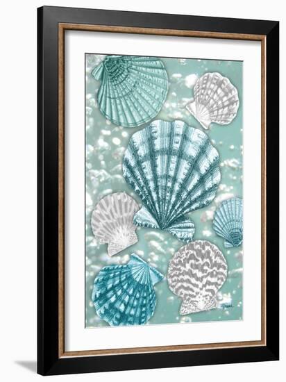 Scallop Bubbles-Diane Stimson-Framed Art Print