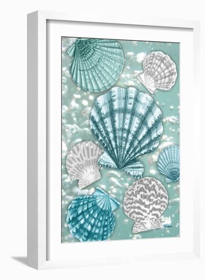 Scallop Bubbles-Diane Stimson-Framed Art Print