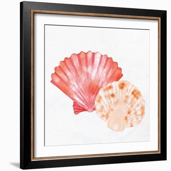 Scallop Shells 1-Kimberly Allen-Framed Art Print