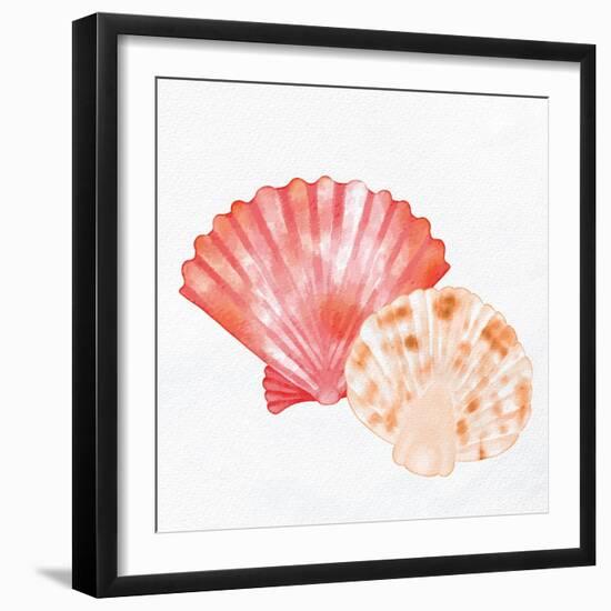 Scallop Shells 1-Kimberly Allen-Framed Art Print