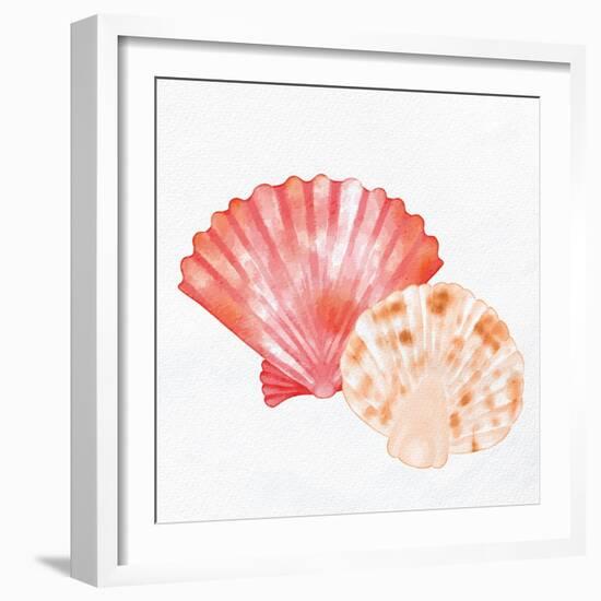 Scallop Shells 1-Kimberly Allen-Framed Art Print