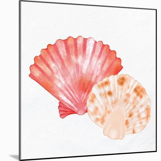 Scallop Shells 1-Kimberly Allen-Mounted Art Print