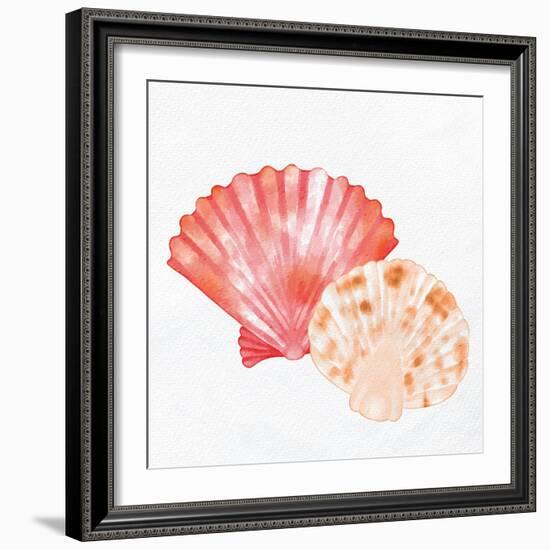 Scallop Shells 1-Kimberly Allen-Framed Art Print