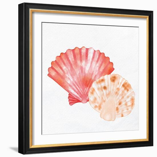 Scallop Shells 1-Kimberly Allen-Framed Art Print