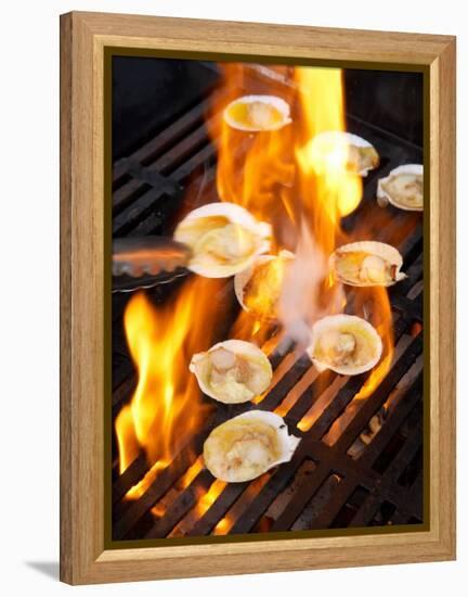 Scallops on Barbeque-David Wall-Framed Premier Image Canvas