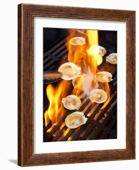 Scallops on Barbeque-David Wall-Framed Photographic Print