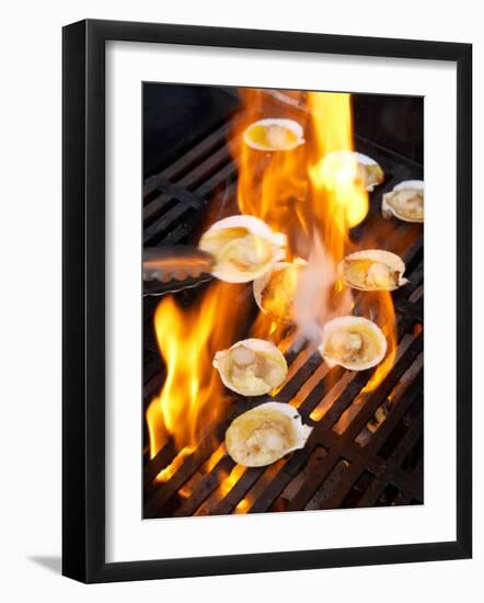 Scallops on Barbeque-David Wall-Framed Photographic Print