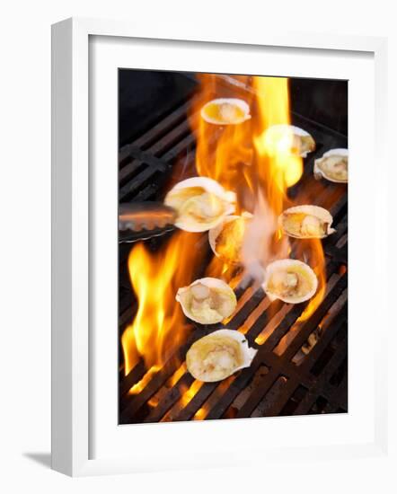 Scallops on Barbeque-David Wall-Framed Photographic Print