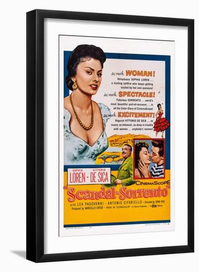 Scandal in Sorrento-null-Framed Art Print