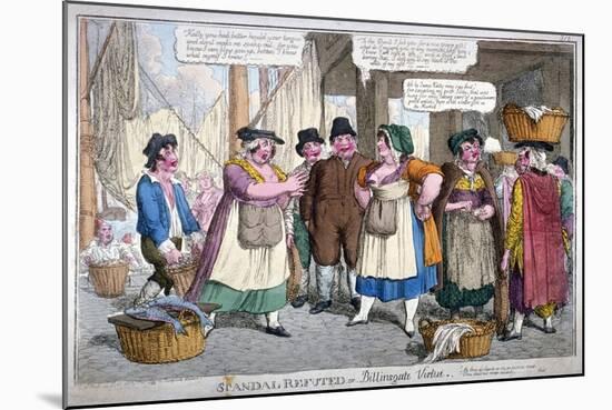 Scandal Refuted, or Billingsgate Virtue, 1818-C Williams-Mounted Giclee Print